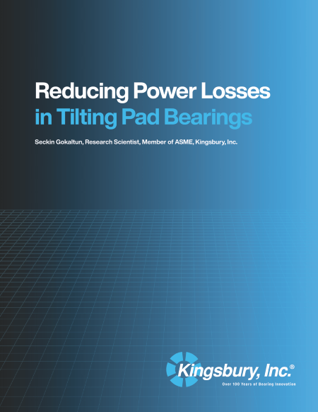 Reducing Power Losses in Tilting Pad Bearings