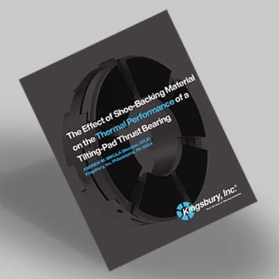 The Effect of Shoe-Backing Material on the Thermal Performance of aTilting-Pad Thrust Bearing