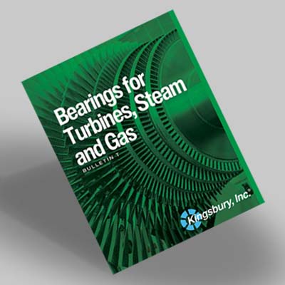 Kingsbury Bearings for Turbines, Steam and Gas